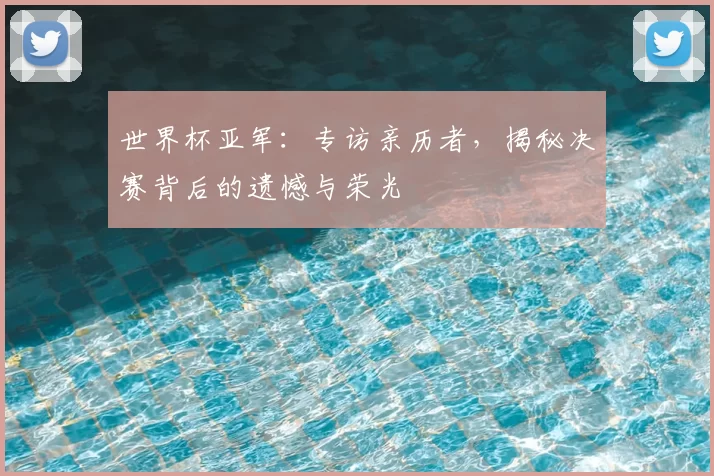世界杯亚军：专访亲历者，揭秘决赛背后的遗憾与荣光