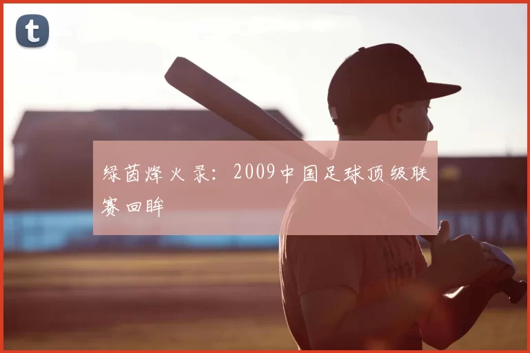 绿茵烽火录：2009中国足球顶级联赛回眸